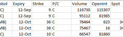 Most Active Equity Options & Strikes