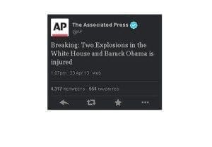 Market Falls on Hacked A.P. Twitter Account