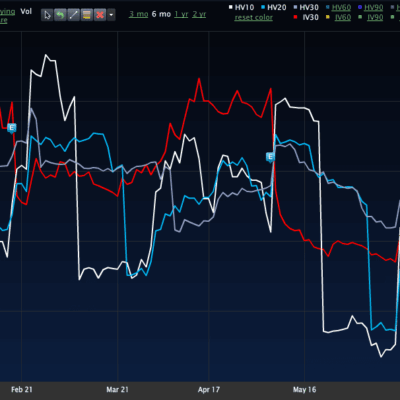Guess the Volatility Chart
